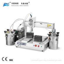 Two component epoxy resin mixing AB glue dispensing machine